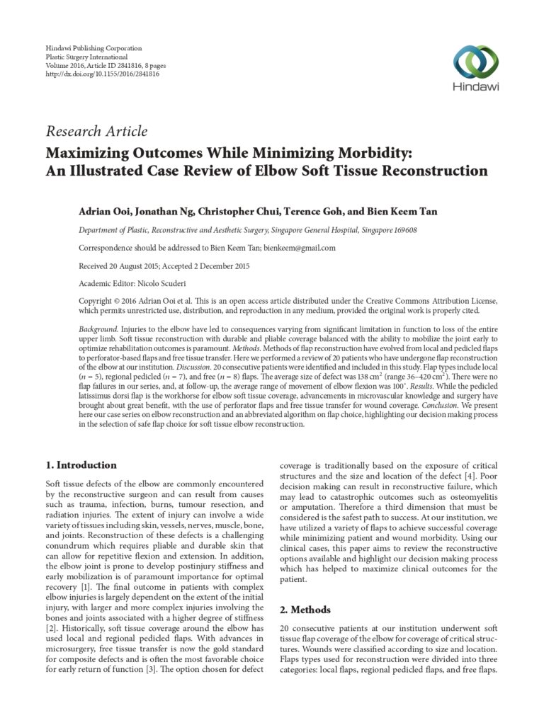 17 Maximing Outcomes whilst minimizing morbidity &ndash; an illustrted case review of elbow soft tissue reconstruction-1_page-0001