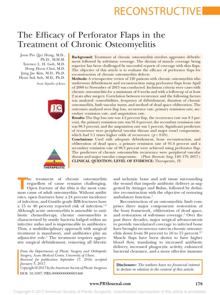 23 The Efficacy of Perforator Flaps in the Treatment of Chronic Osteomyelitis-1_page-0001